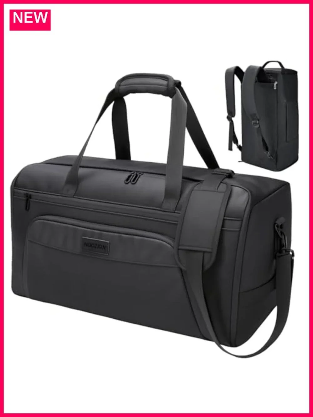 3-in-1 Convertible Garment Duffle Bag, Lightweight Polyester Carry On Suit Bag,